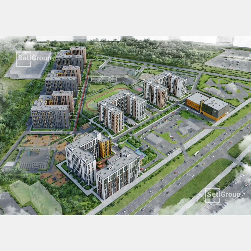3-к. квартира, 84,7 м², 2/12 эт.