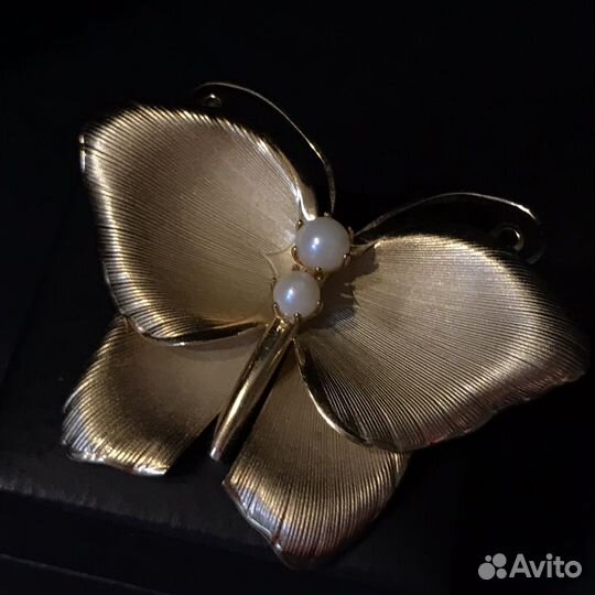 Винтажная брошь бабочка из США