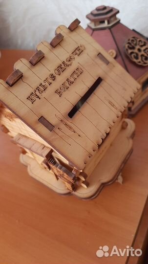 Копилка деревянная