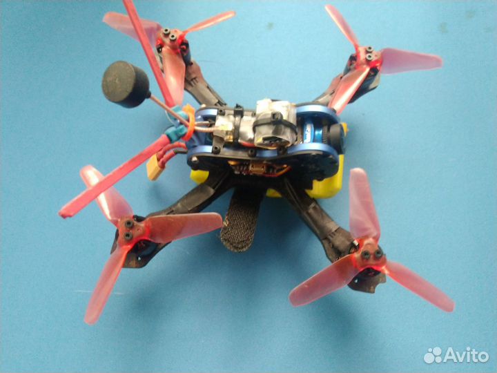 FPV дрон 3' + 9 акб + аппа TaranisX9 + шлем EV800D