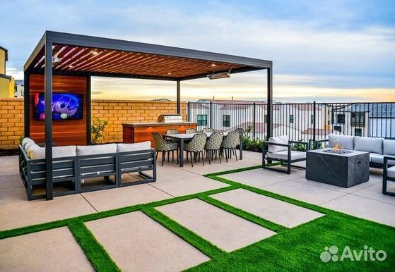 Мангальная зона лофт 6х10