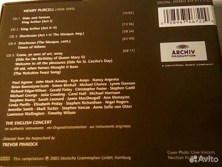 Henry Purcell-5 CD SET