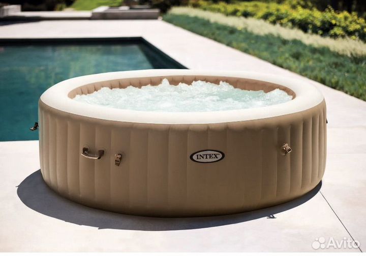 Бассейн intex спа надувной 165х216х71 см 1100 л