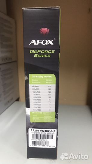 Видеокарта afox GeForce gt 210 1gb