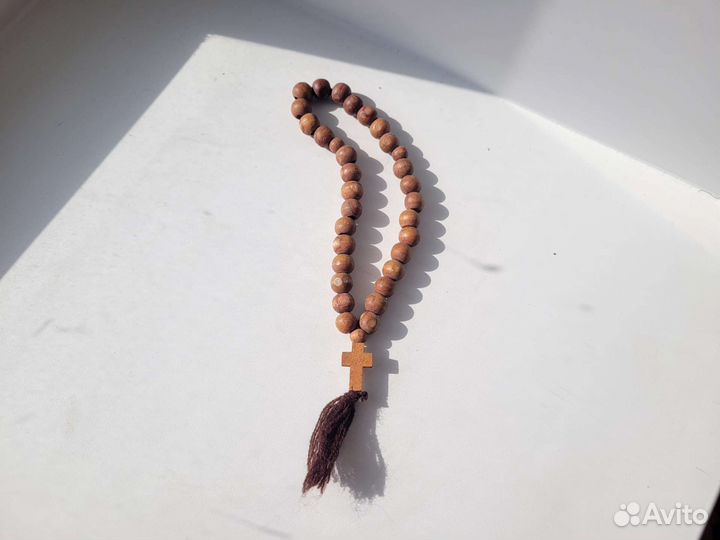 Четки с крестом деревянные