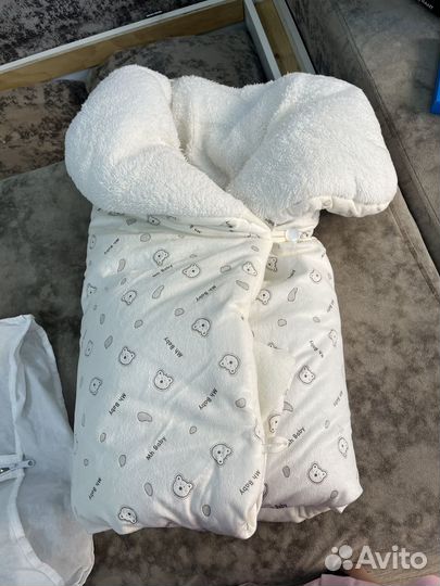 Детский конверт для выписки, детское одеяло