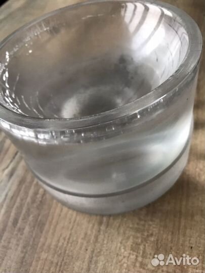 Ступка большая лабораторная прозрачная