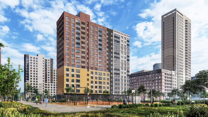 2-к. квартира, 62,5 м², 12/17 эт.