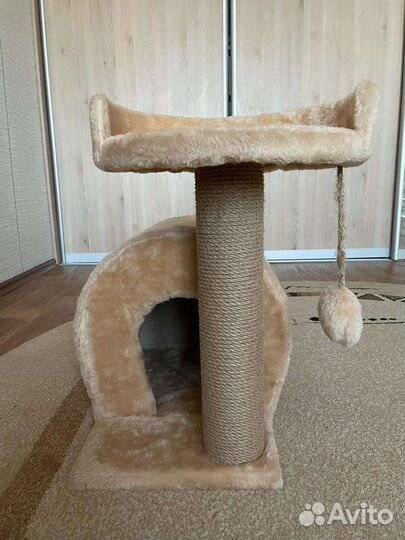 Когтеточка домик для кошки новый