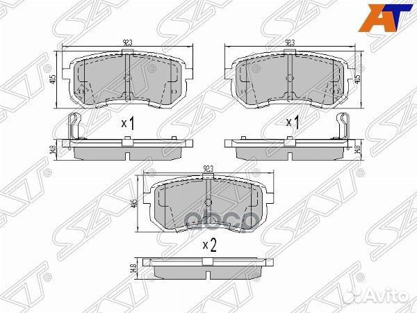 Колодки тормозные зад hyundai I10/KIA picanto S