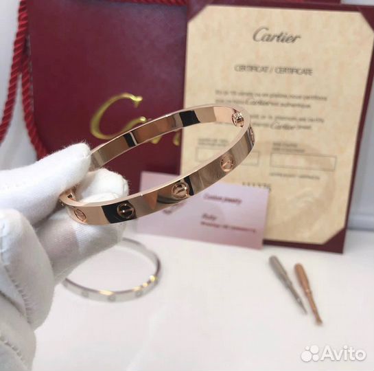 Золотой браслет Cartier 31.95 гр