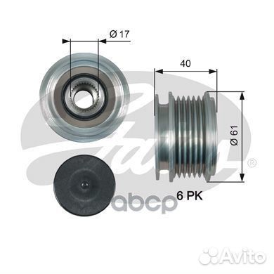 OAP7013 шкив генератора Audi A2 1.4TD/A3 1.9TD