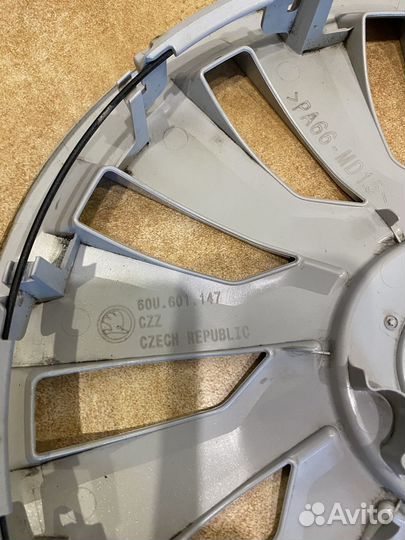 Оригинальный комплект колпаков на skoda