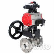 Кран шаровой DN.ru BV3232P(3pc) -FP-F-ISO-H Ду65 Ру25, трехсоставной полнопроходной фланцевый, нержа