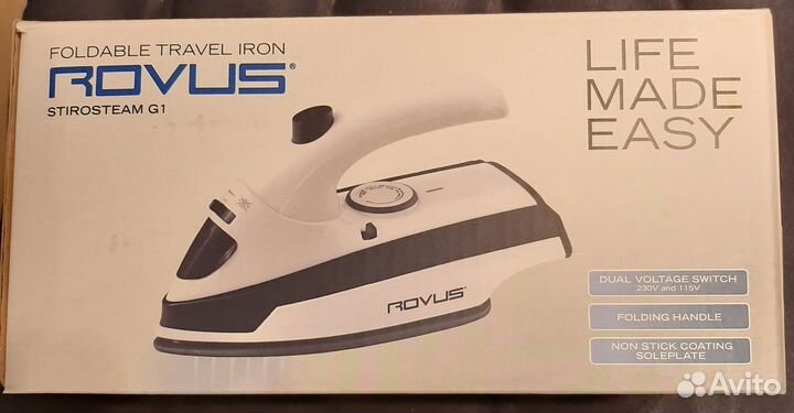 Утюг дорожный rovus новый