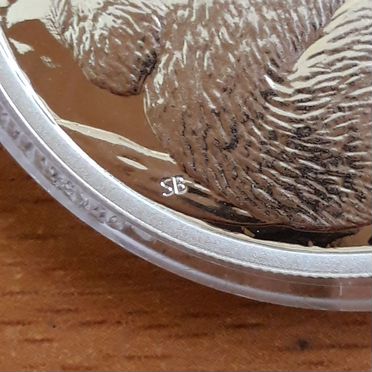 1 доллар 2008г Коала.Австралия.Серебро.Не позолота