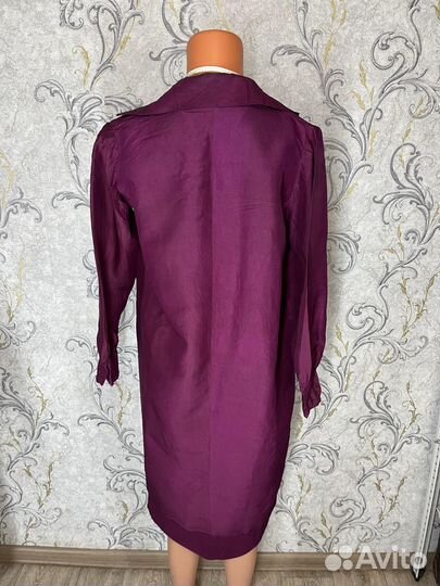 Платье Фиолетовый Шелк 19 Век