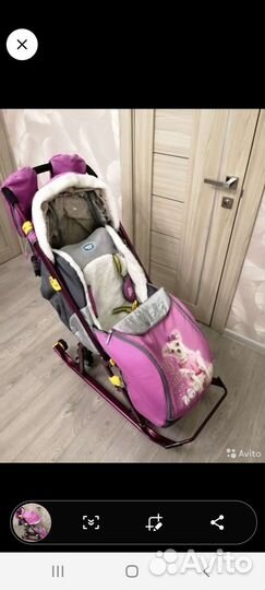 Сани коляска nika