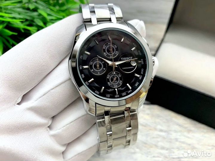 Мужские часы Tissot Silver Black