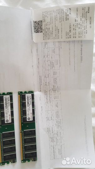 Transcend Ddr1 - pc3200 - 400mhz - 512 mb (2 шт)