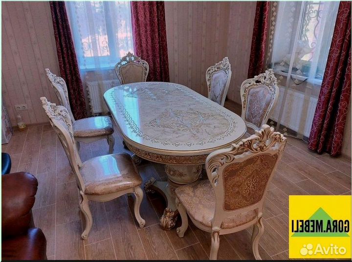 Кухонный стол раскладной белый