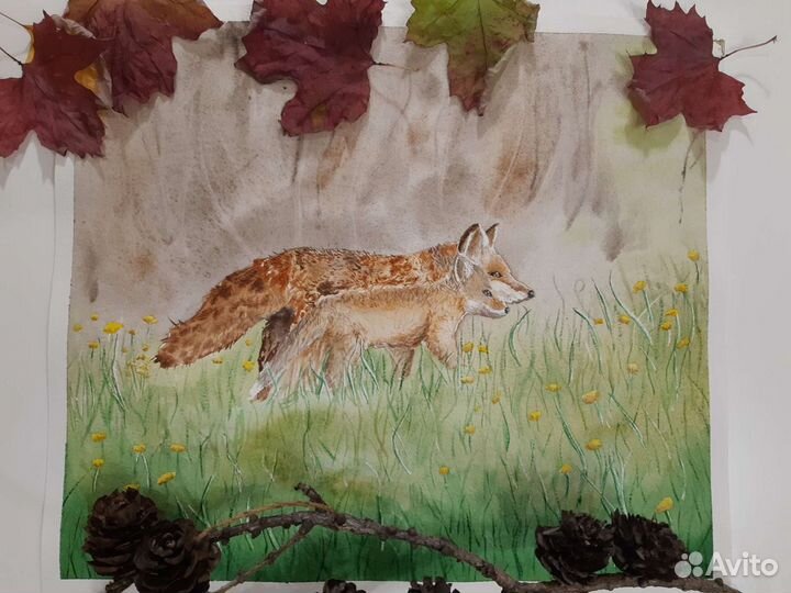 Картина лисы