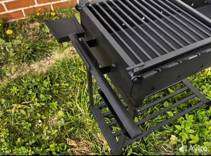 Мангал с подставкой под казан и решёткой