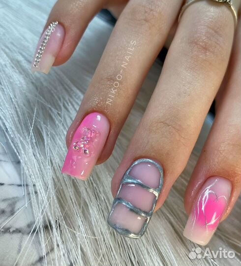Маникюр, педикюр, дизайны, арт-френч, наращивание