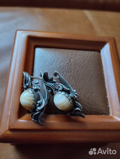 Серьги серебро