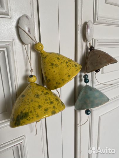 Колокольчик подвесной керамика