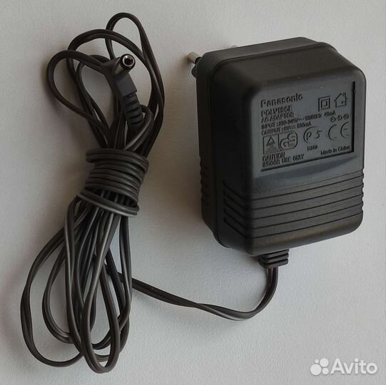 Адаптер Panasonic 6V, 500 mA от радиотелефона