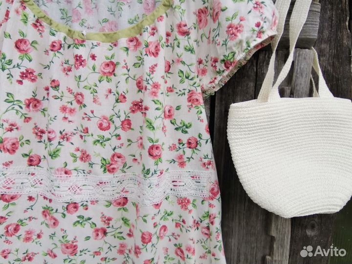 Платье летнее лен 48