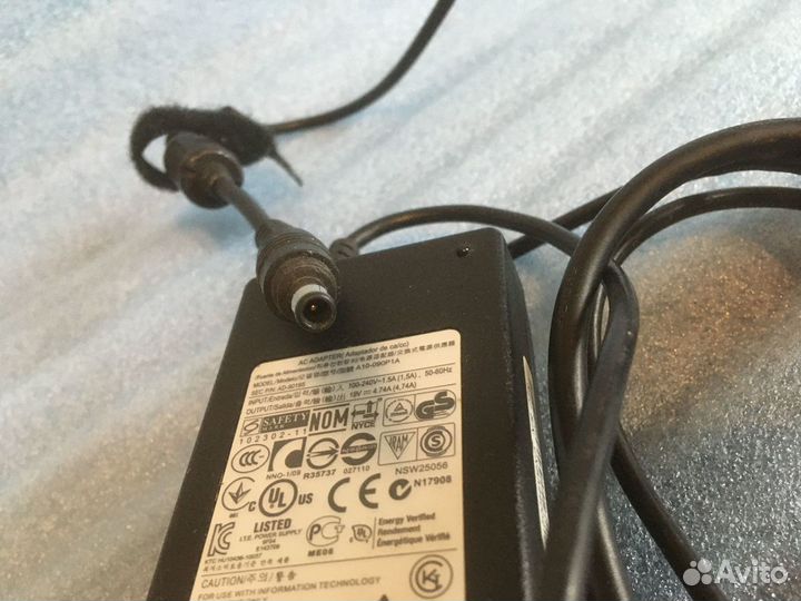 Зарядное устройство Samsung 19v, 4.74a оригинал