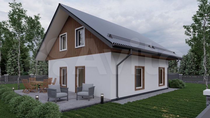 Дом 110 м² на участке 5 сот.