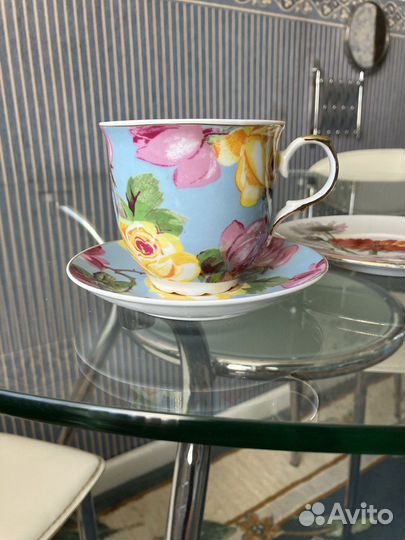 Фарфоровая кофейная пара