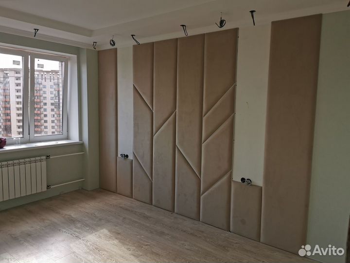 Мягкие стеновые панели с профилем