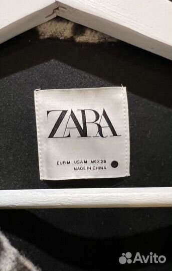 Куртка рубашка шерсть zara леопард