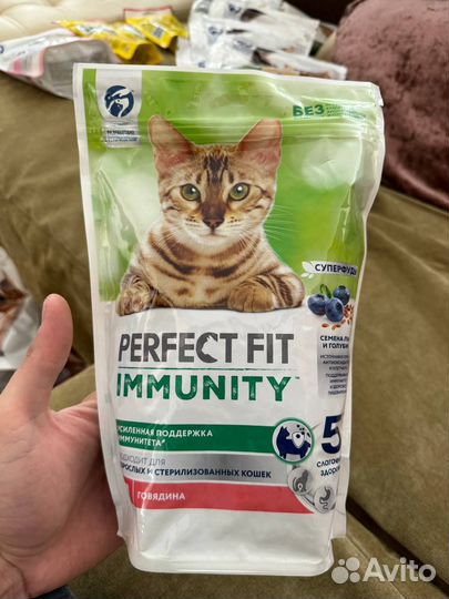 Сухой корм для кошек perfect fit, whiskas, purina