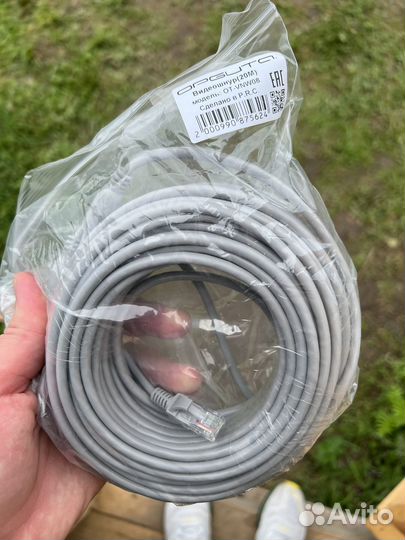 Кабель питания витая пара RJ-45+DC