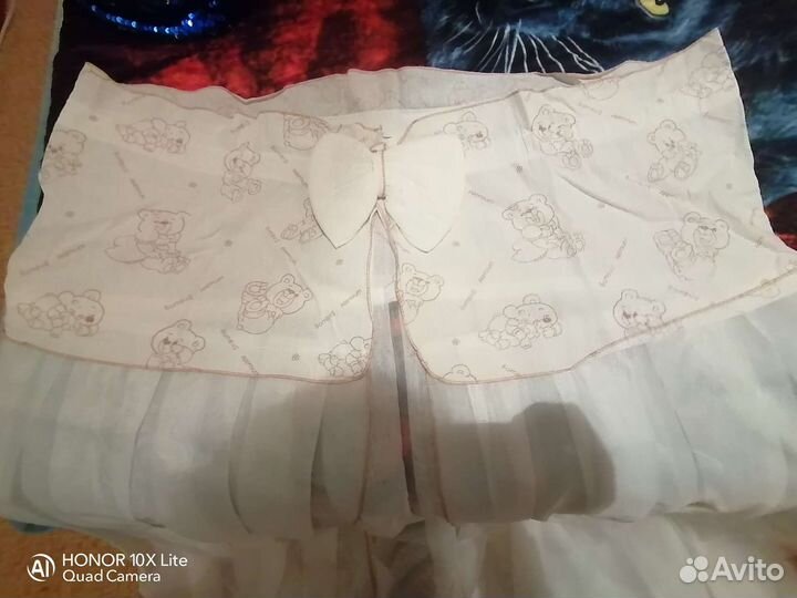 Балдахин и бортики в детскую кроватку