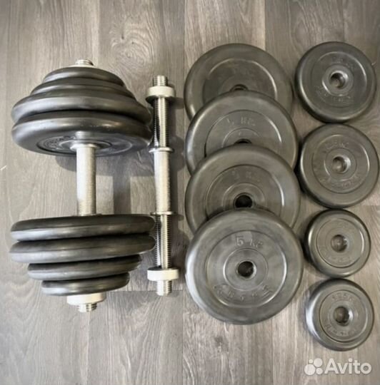 Гантели обрезиненные от 20кг до 83kг новые