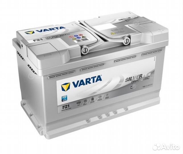 Аккумулятор 80 Ач AGM Varta на Вольво Бмв Ауди