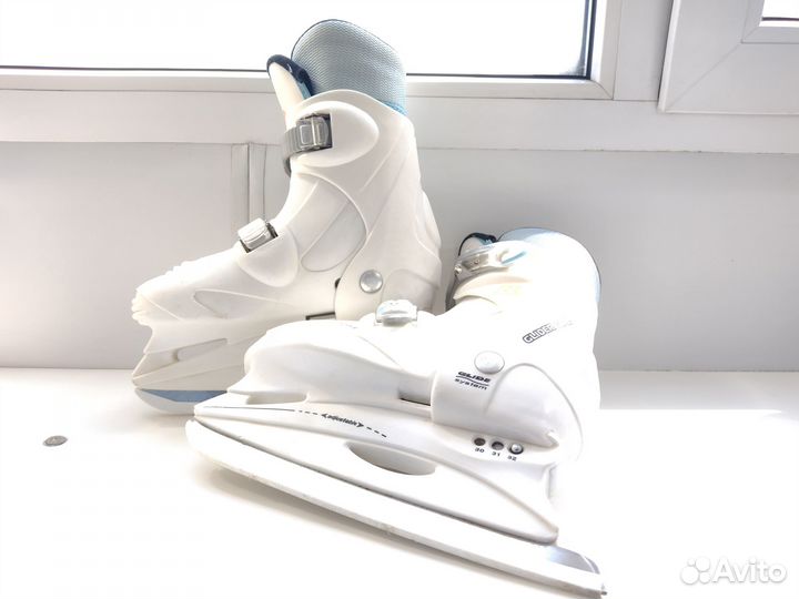 Коньки детские раздвижные размер 30-32