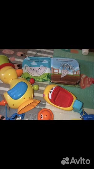 Игрушки для ванной пакетом рыбалка утенок