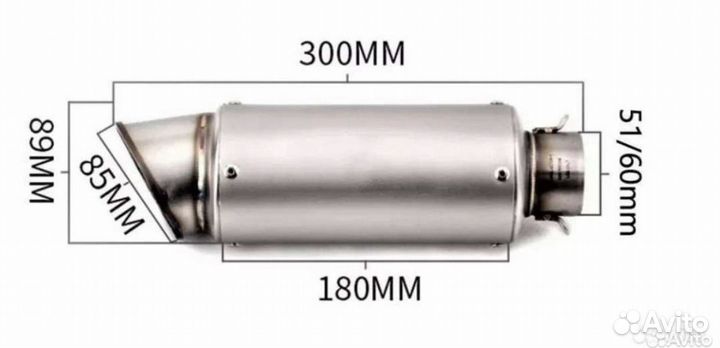 Выхлоп прямоток для мотоцикла
