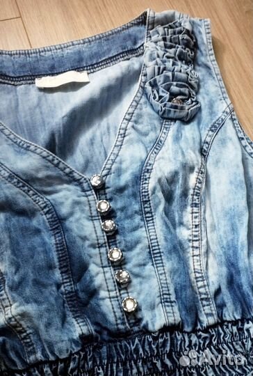 Сарафан джинсовый летний 46-48