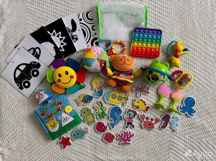 Детские игрушки погремушки пакетом