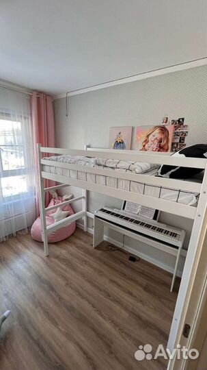 Кровать чердак широкая лесенка