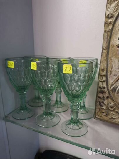 Редкие старинные рюмки на ножках