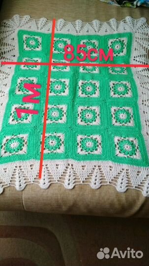 Детский плед, одеяло для коляски, ручная работа